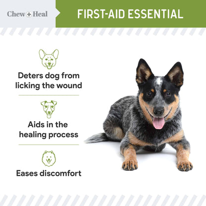Chew + Heal - Liquid Bandage for Dogs, Pet First Aid Essential - 4 oz.