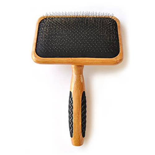 King Wholesale Pet Goods - BASS Slicker Brush Wood Handle Large