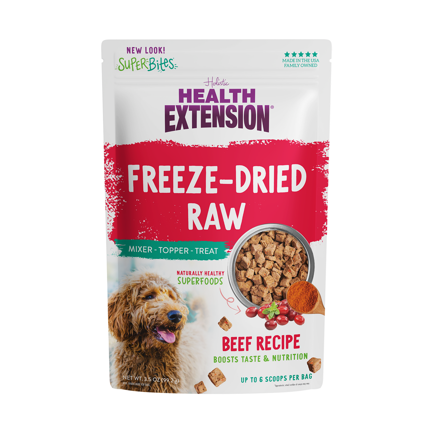 Health Extension Pet Care - Freeze Dried Raw Beef Recipe