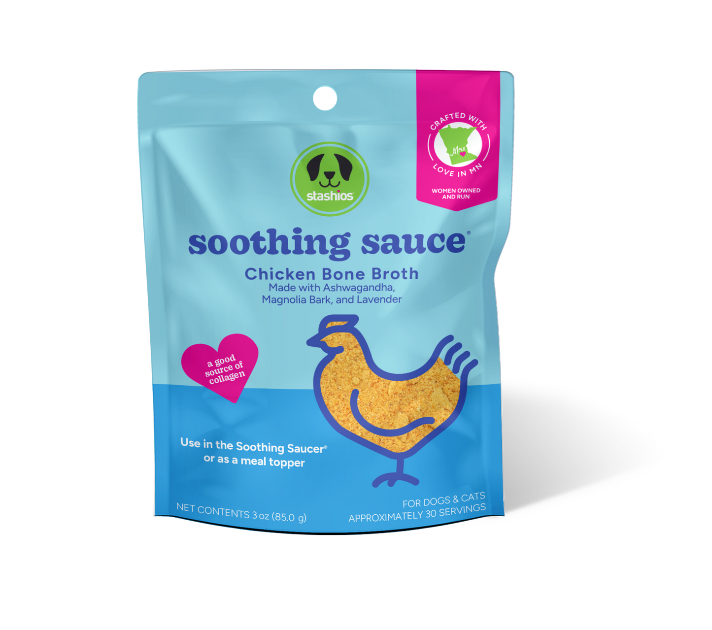 Stashios - Soothing Sauce® Variety Box - 9 bags (3 bags of each flavor)