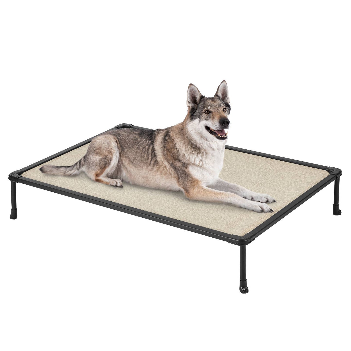 veehoo - Veehoo Chew-Proof Dog Bed - Black Metal Frame