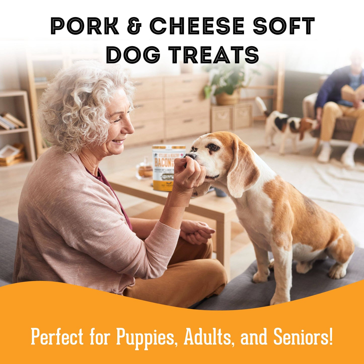 The Granville Island Pet Treatery (USA) - Pork & Cheese Soft Dog Treats: For Puppies and Seniors